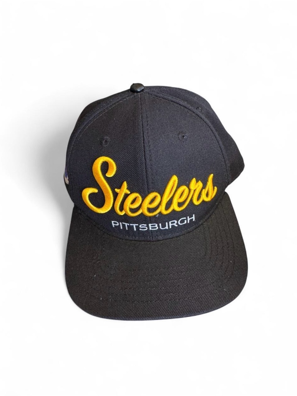 NFL Pittsburgh Steelers Black & Gold Script Snapback Hat